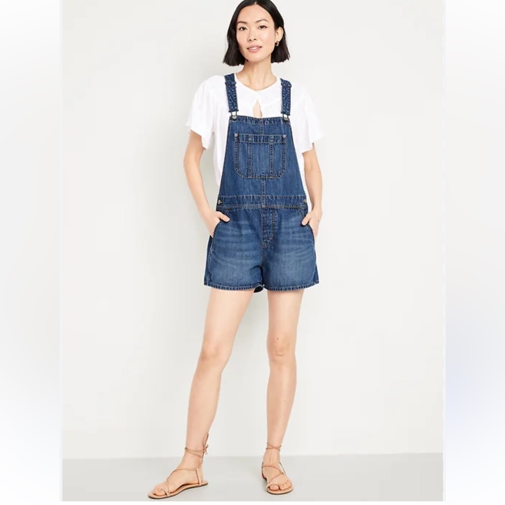GAP Classic Blue Overall Shorts